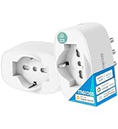 Meross Presa WiFi Italiana, Presa Smart (Tipo C, F, L) con Monitoraggio Energia, Presa Intelligen...